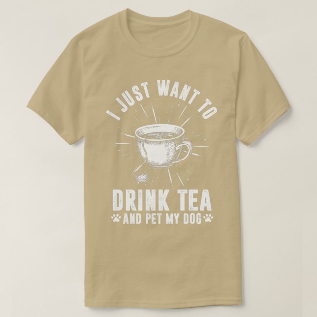 Camiseta Só quero beber chá (Frente do Design)