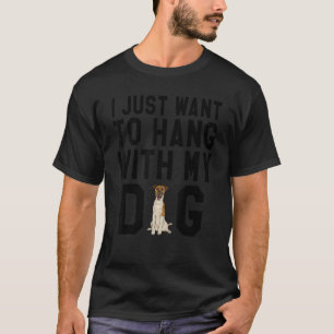 Camiseta Só Quero Ficar Com Meu Cachorro Suave De Raposa