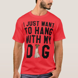 Camiseta Só Quero Ficar Com Meu Cachorro Suave De Terrier