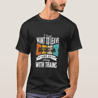 Camiseta Só Quero Ir Brincar Com Comboios