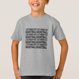 Camiseta só quero jogar basquete