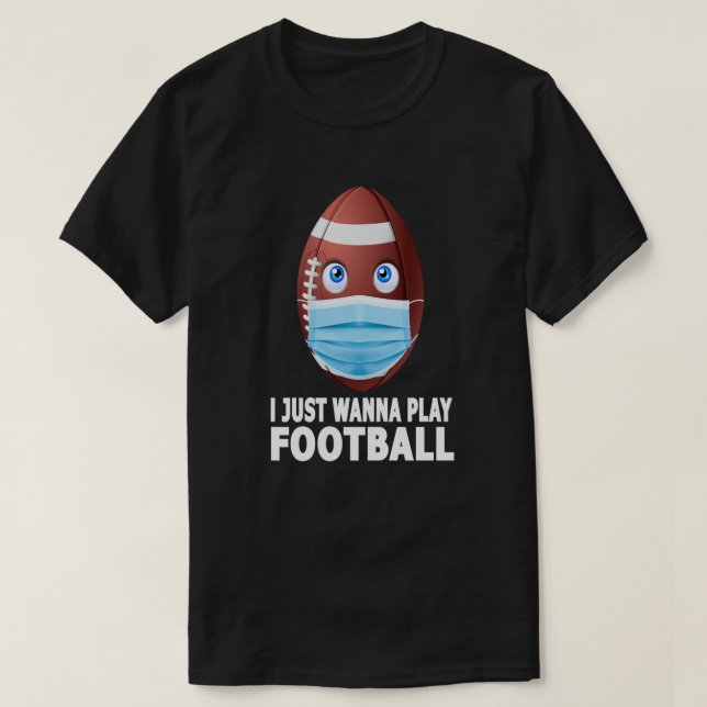 Camiseta Só quero jogar futebol (Frente do Design)