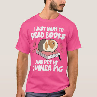 Camiseta Só Quero Ler Livros E Pôr Os Porcos Da Minha Guiné