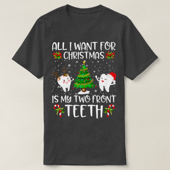 Camiseta Só quero o Natal... é a minha segunda frente. (Frente do Design)