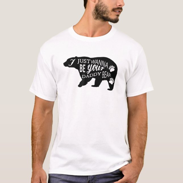 Camiseta SÓ QUERO SER O TEU PAI BEAR O Urso Silhueta (Frente)