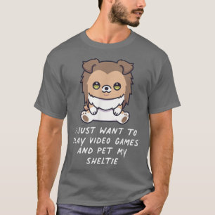 Camiseta Só Quero Tocar Videos games E Pôr Minha Prateleira