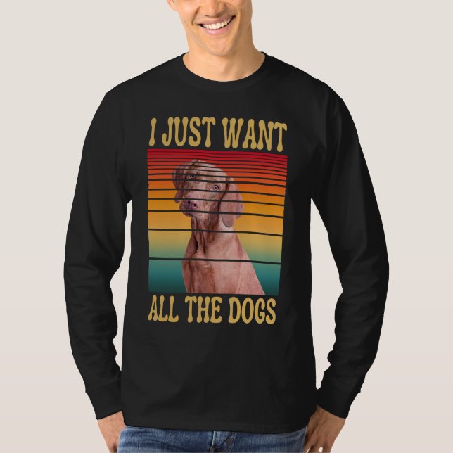 Camiseta SÓ QUERO TODOS OS CÃES T-Shirt (Frente)