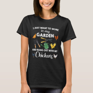 Camiseta Só quero trabalhar no meu esconderijo do jardim co