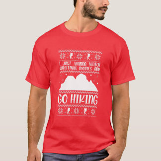 Camiseta Só Quero Ver Filmes De Natal E Ir Caminhar