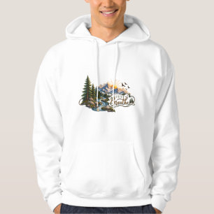 Camiseta "Só Respire" Montanha e Floresta
