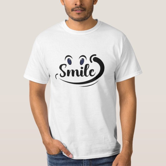 Camiseta Só Sorria Continue Sorrindo Sorria Mais Continue S (Frente)