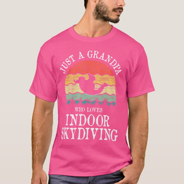 Camiseta Só Um Avô Que Ama O Skydiving Interior (Frente)