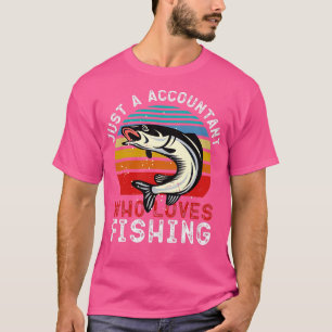 Camiseta Só um Contador Que Adora Pescar Engraçado
