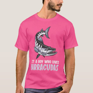 Camiseta Só um garoto que ama Barracudas Barracuda