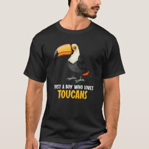 Camiseta Só um garoto que ama o Toucans Toucan