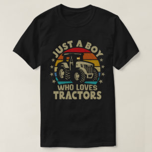 Camiseta Só um garoto que ama os tratores, Fazendas engraça