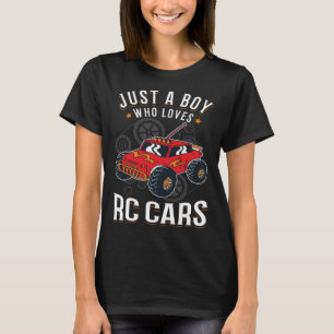 Camiseta Só um garoto que ama RC Carros Boy
