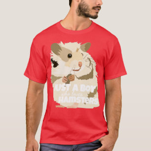 Camiseta Só um garoto que ama um fazendeiro de Hamsters