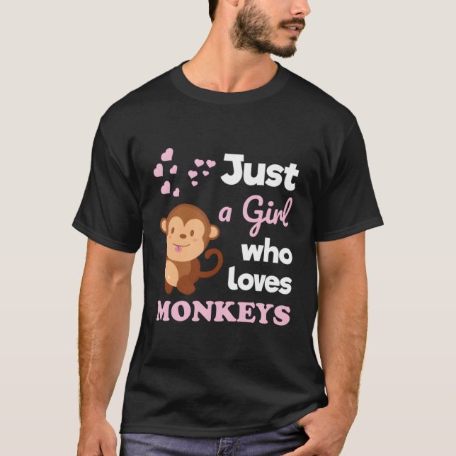 Camiseta Só Um Macaco Que Adora Macacos (Frente)