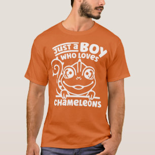 Camiseta Só Um Menino Que Ama Camaleão