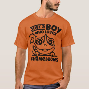Camiseta Só Um Menino Que Ama Camaleões Chameleon 1