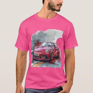 Camiseta Só um menino que ama carros - Design do telhado do