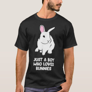Camiseta Só um menino que ama coelhinho de coelhinho