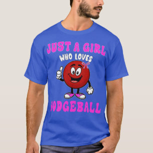 Camiseta Só Um Menino Que Ama Dodgeball Engraçado