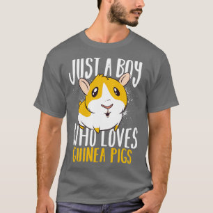 Camiseta Só Um Menino Que Ama Guiné Pigs Cavy Roddent