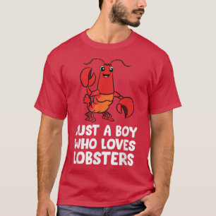 Camiseta Só um menino que ama lagostas