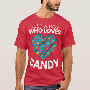 Camiseta Só Um Menino Que Ama O Docinho De Açúcar