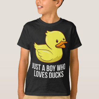 Camiseta Só Um Menino Que Ama Patos De Borracha