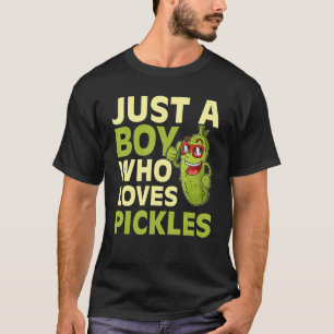 Camiseta Só um menino que ama picles picles picle pepino