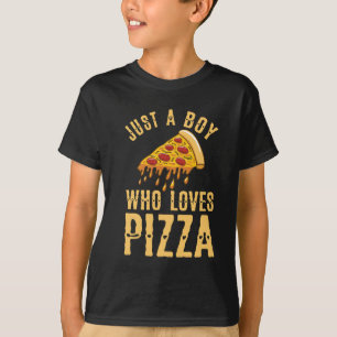 Camiseta Só um menino que ama pizza