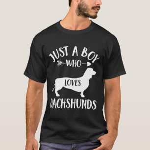 Camiseta Só Um Menino Que Ama Sacos De Cachorro Para O Dac 