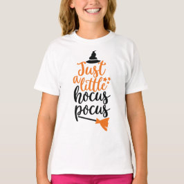 Camiseta Só um pequeno Hocus Pocus Bruxas Divertidas Hallow