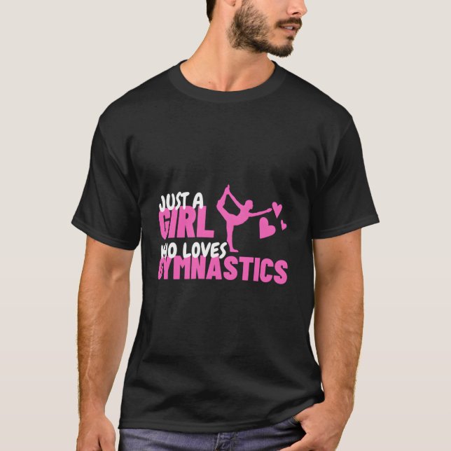 Camiseta Só Um Que Adora A Gymnastics A Tumbling (Frente)