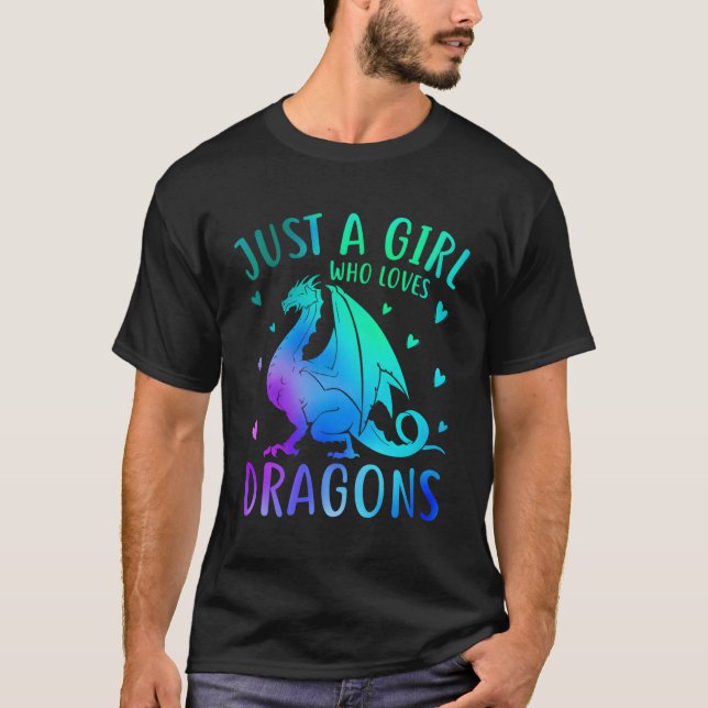 Camiseta Só Um Que Adora Dragões E (Frente)