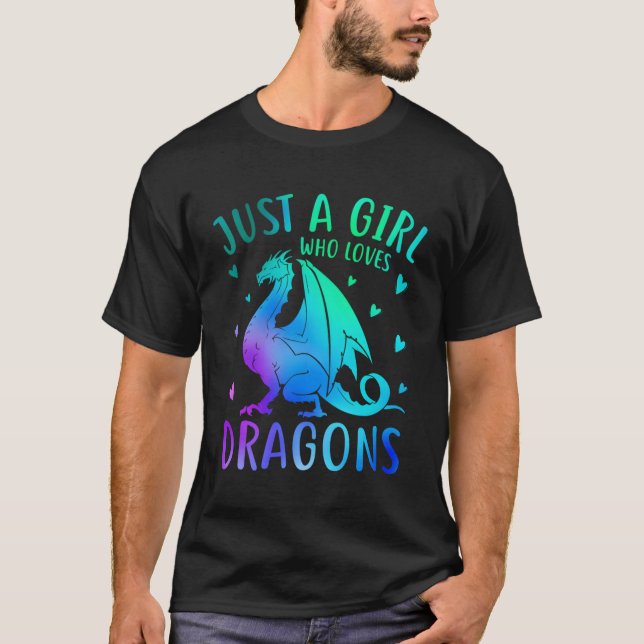 Camiseta Só Um Que Adora Dragões E (Frente)