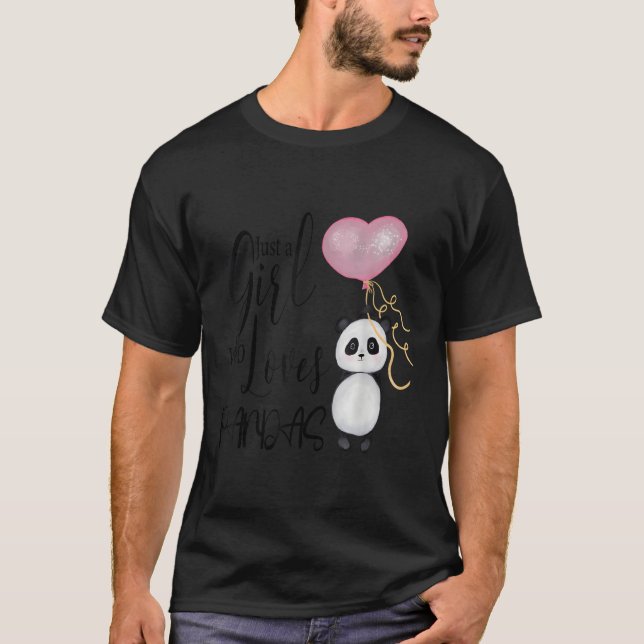 Camiseta Só Um Que Ama Pandas Eu Adoro Urso De Panda I Pand (Frente)