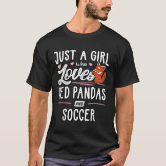 Camiseta Só Um Que Ama Pandas Vermelhas E Futebol