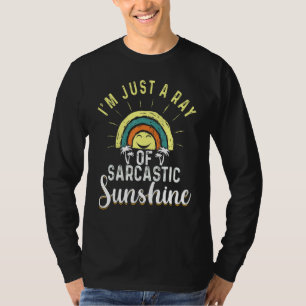 Camiseta Só Um Raio De Sarcasmo Ensolarado  Humor Sarcasmo