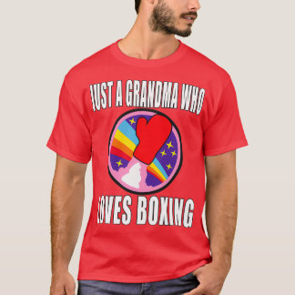 Camiseta Só Uma Avó Que Adora Boxing MMA Artes Marciais