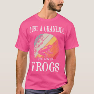 Camiseta Só Uma Avó Que Adora Sapos