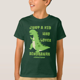 Camiseta Só uma criança que ama dinossauros