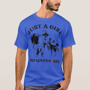 Camiseta Só Uma Garota Que Adora Cabras, Fazenda Farmadora