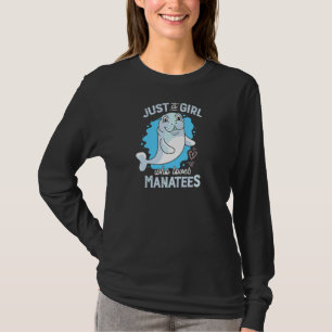 Camiseta Só Uma Garota Que Adora Manatees Trabalho de arte