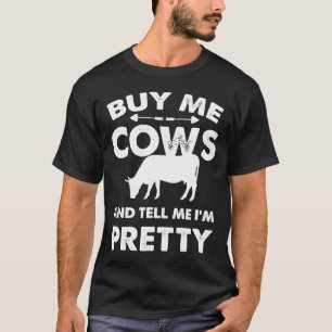 Camiseta Só Uma Garota Que Adora Vacas Vaca Fazendas 