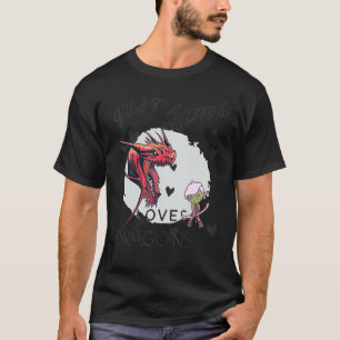 Camiseta Só uma garota que ama a camada de fada dos dragões