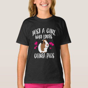 Camiseta Só Uma Garota Que Ama A Guiné Pigs Guiné Pig Gi